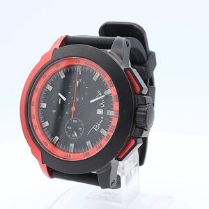 Ritmo Mundo 1101/4 RED Quantum II Men's Quartz Chronograph Wristwatch Steel